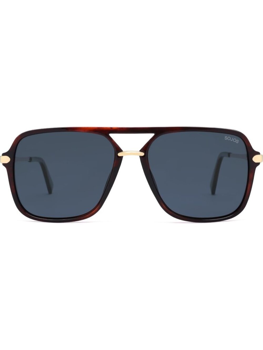 Women's Green Retro Square Polarized Lens Trendy Aviator 90s Shades SJ2229